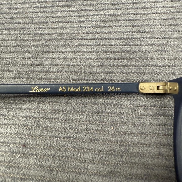 LUNOR A5 Mod. 234 col. 26m Glasses Frame Blue Matte 49-19-146 Germany Handmade - Picture 4 of 9